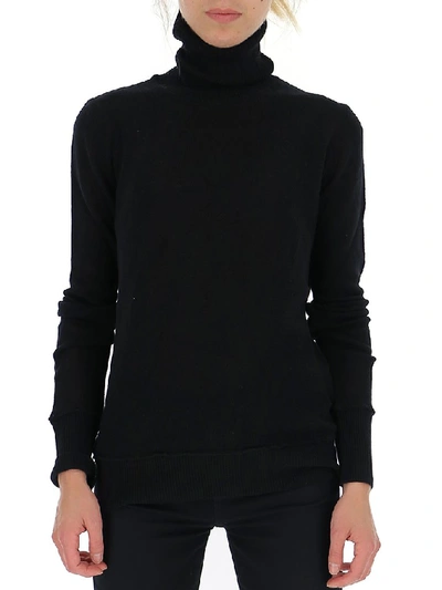 Shop Amiri Turtleneck Knitted Sweater In Black