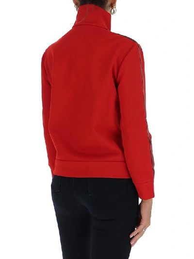 Gucci Side-stripe Zip-up Track Jacket In Red | ModeSens