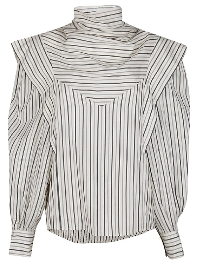 Shop Isabel Marant Welly Striped Blouse In Multi