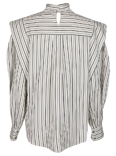Shop Isabel Marant Welly Striped Blouse In Multi