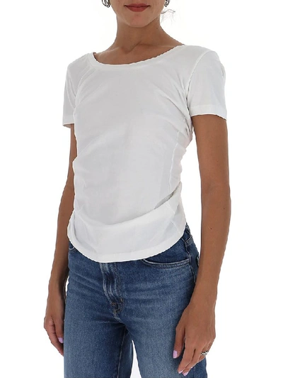 Shop Jacquemus Knotted Back T In White