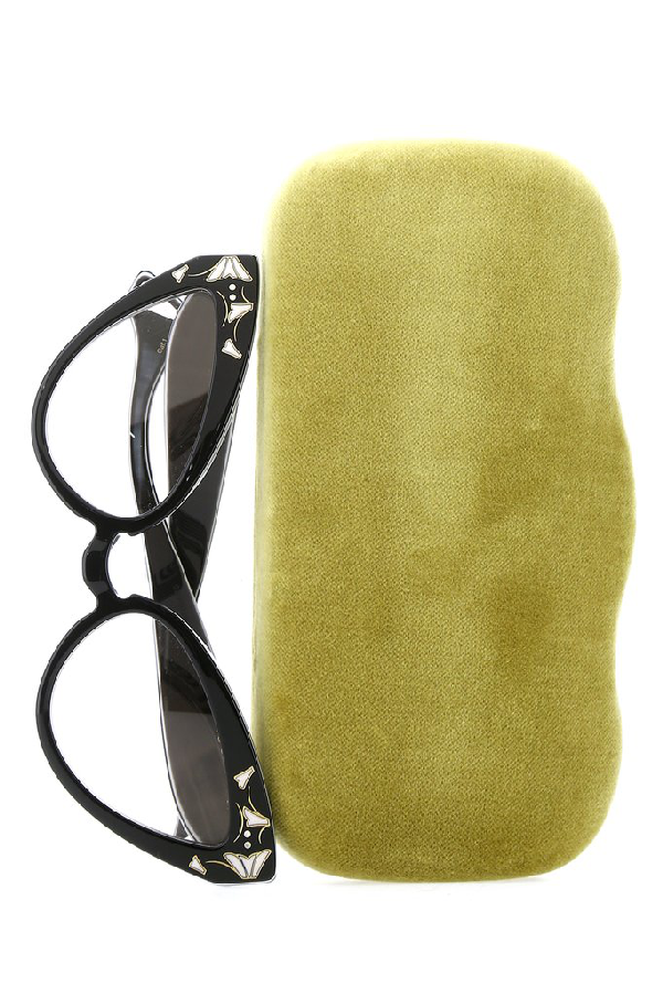 Gucci Inverted Cateye Sunglasses In Black ModeSens