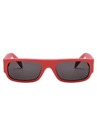 Shop Retrosuperfuture Smile Indice Sunglasses In Red