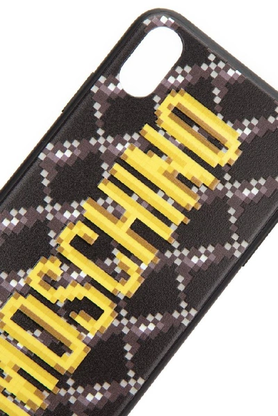 Shop Moschino Pixelated Logo Iphone Xs Max Case In Multi