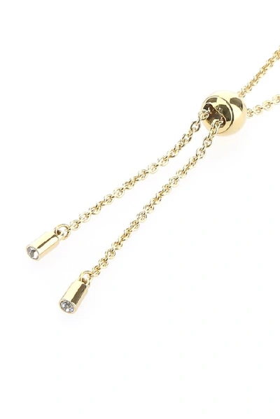 Shop Swarovski Elements Adjustable Bracelet In Gold