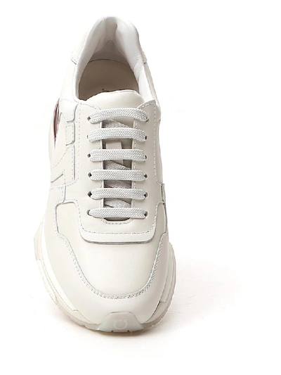 Shop Ferragamo Salvatore  Brooklyn Sneakers In White