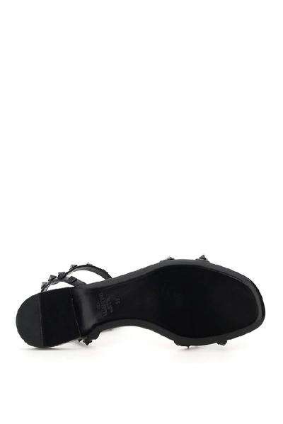 Shop Valentino Garavani Rockstud Sandals In Black