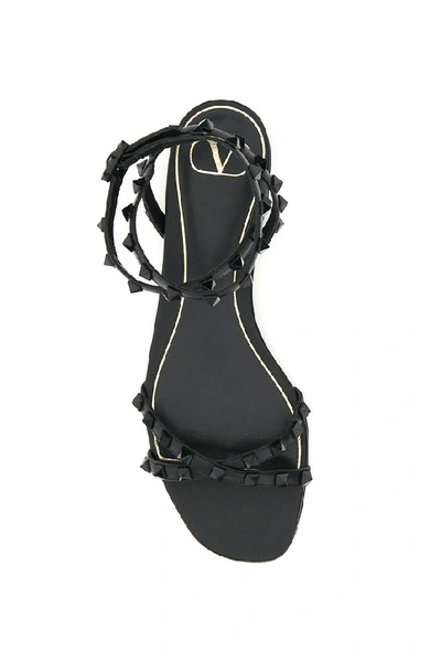 Shop Valentino Garavani Rockstud Sandals In Black