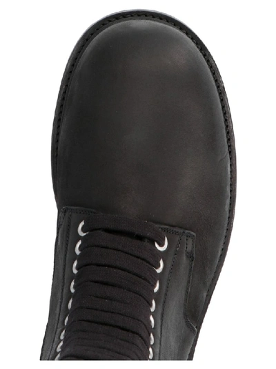 Shop Rick Owens Army Bozo Megatooth Combat Boots In Black
