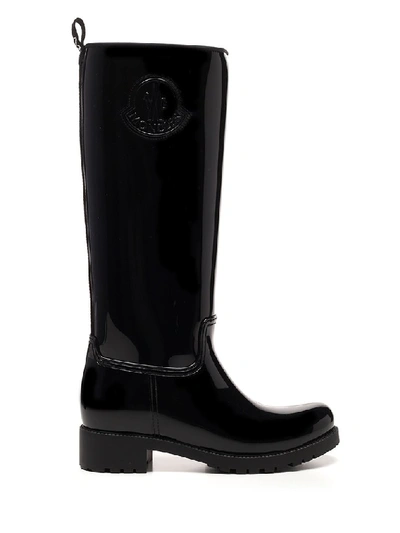 Shop Moncler Ginette Rain Boots In Black