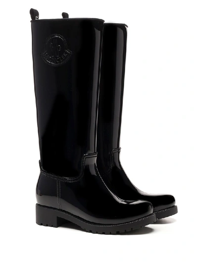 Shop Moncler Ginette Rain Boots In Black