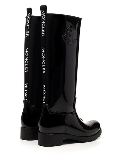 Shop Moncler Ginette Rain Boots In Black