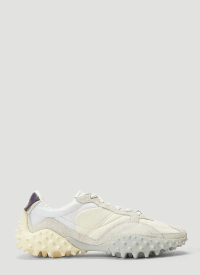 Shop Eytys Contrast Panel Sneakers In White