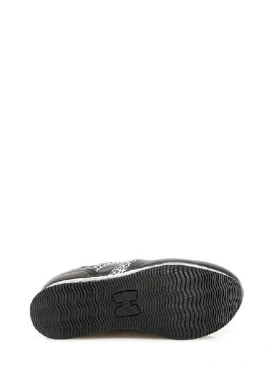 Shop Hogan H283 Platform Sneakers In Black