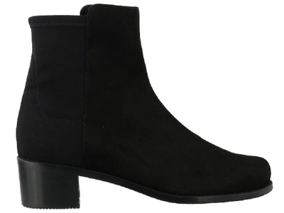 Shop Stuart Weitzman Easyon Reserve Ankle Boots In Black