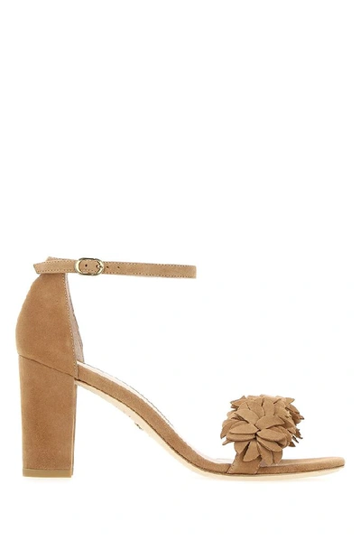 Shop Stuart Weitzman The Nearlynude Sandals In Brown
