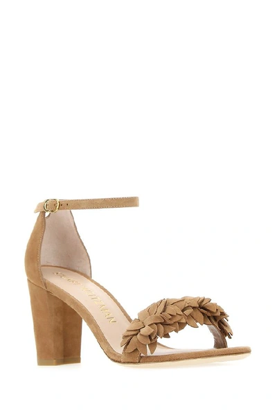Shop Stuart Weitzman The Nearlynude Sandals In Brown