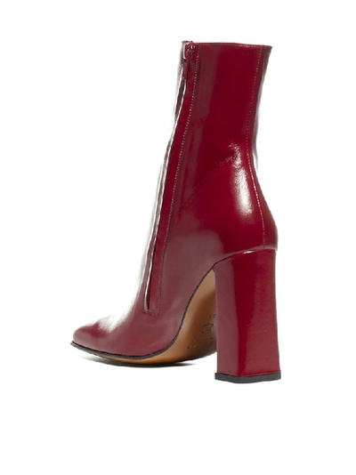 Shop By Far Elliot Ankle Boots In Red
