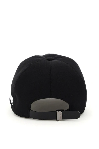 Shop Dolce & Gabbana Embroidered Baseball Cap In Black