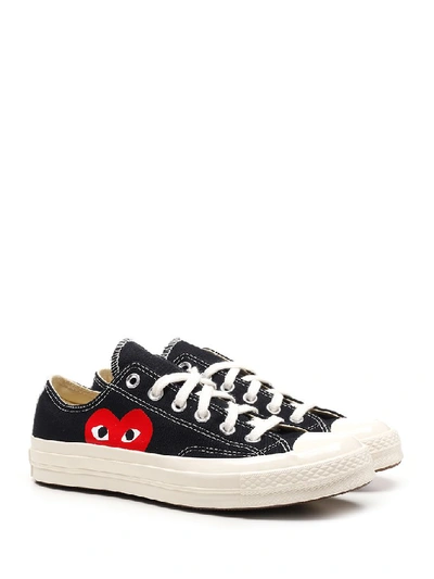 Shop Comme Des Garçons Play X Converse Chuck Taylor Heart 1970s Sneakers In Black