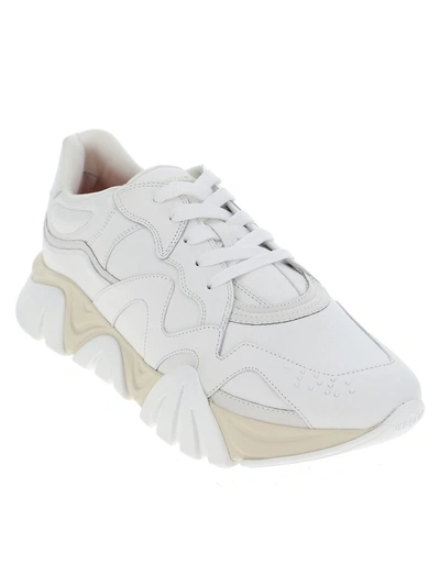 Shop Versace Squalo Sneakers In White