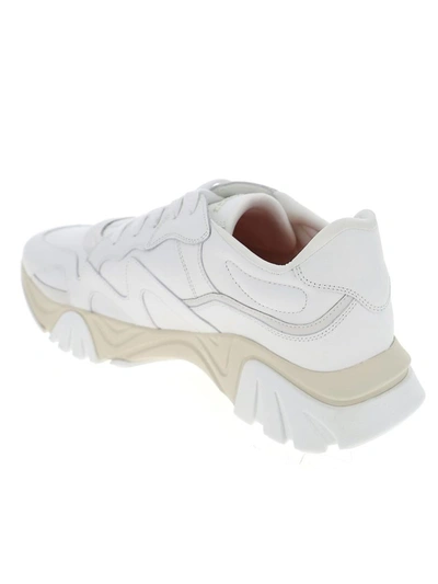 Shop Versace Squalo Sneakers In White