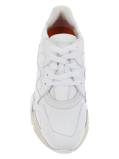 Shop Versace Squalo Sneakers In White