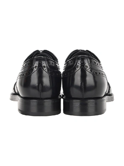 Shop Prada Lace Up Oxford Shoes In Black