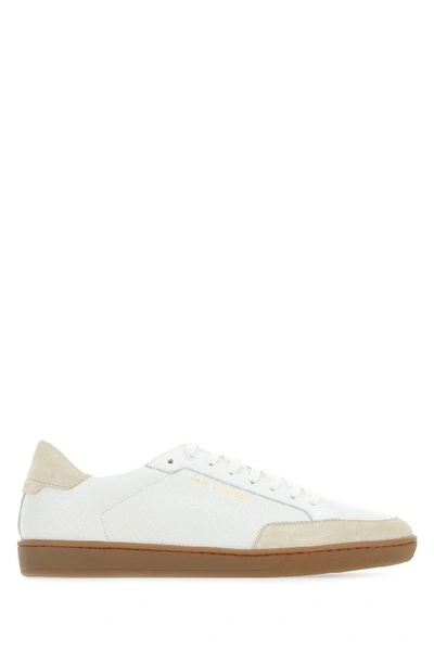 Shop Saint Laurent Court Classic Sl/10 Sneakers In White