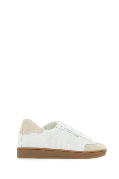 Shop Saint Laurent Court Classic Sl/10 Sneakers In White