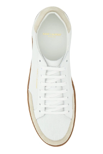 Shop Saint Laurent Court Classic Sl/10 Sneakers In White