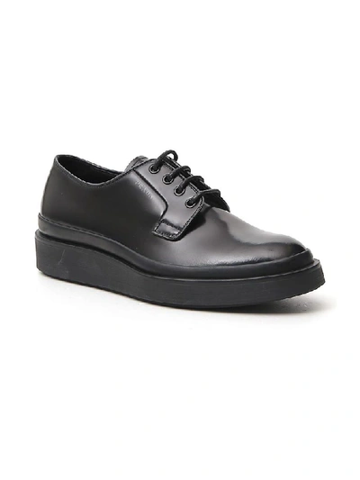 Shop Prada Oxford Lace In Black