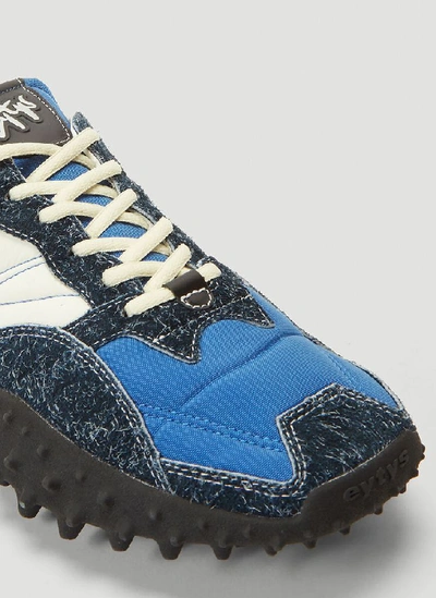 Shop Eytys Contrast Panel Sneakers In Blue