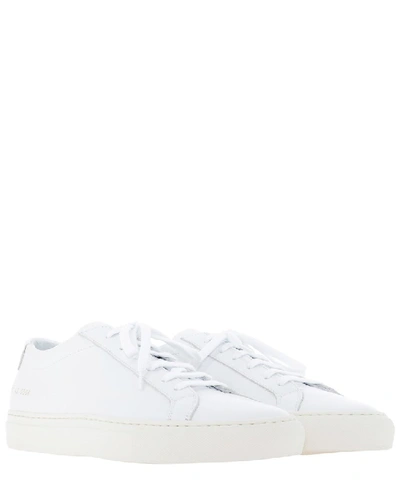 Shop Common Projects Achilles Pebbled Low Sneakers In White