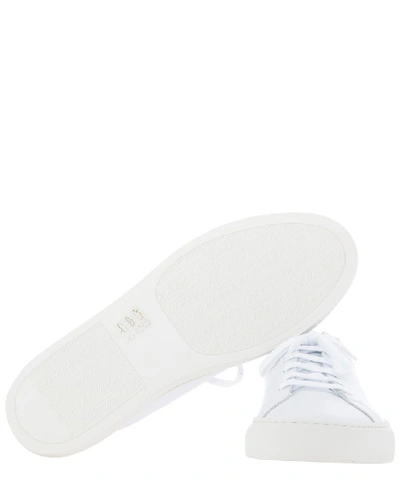 Shop Common Projects Achilles Pebbled Low Sneakers In White