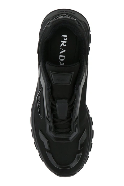 Shop Prada New Prax Sneakers In Black