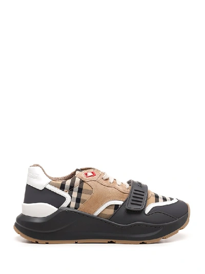 Shop Burberry Vintage Check Low In Beige