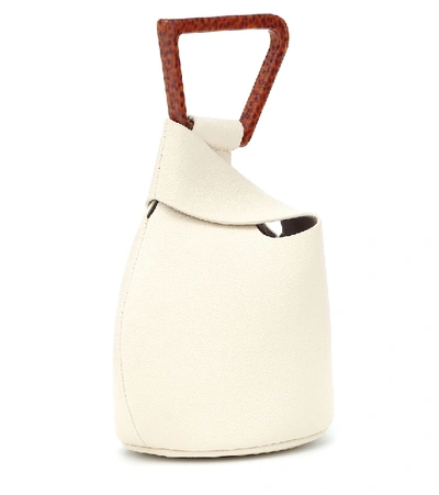 Shop Cult Gaia Astraea Mini Leather Tote In White