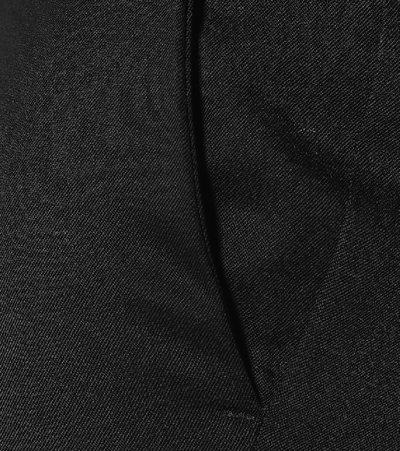 Shop Jw Anderson High-rise Slim Wool Pants In Black