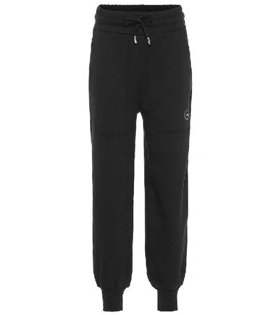 Shop Adidas By Stella Mccartney Cotton-blend Sweatpants In Blue