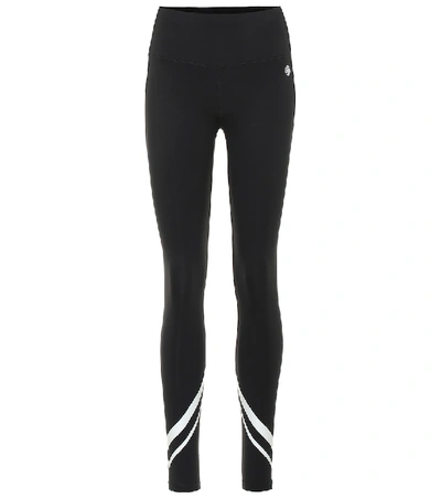 Shop Tory Sport High-rise Stretch-jersey Leggings In Black