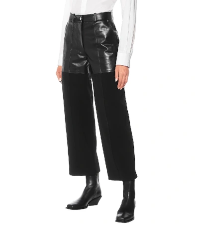 Shop Peter Do Fireman High-rise Twill Pants In Black