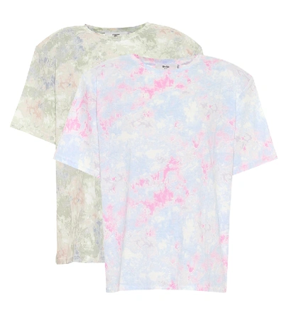 Shop The Frankie Shop Jeanette Set Of 2 Tie-dye T-shirts In Multicoloured