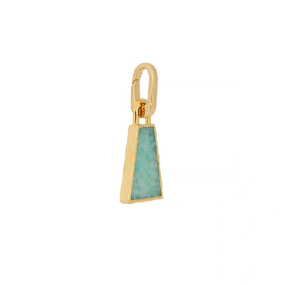 Shop Missoma Amazonite 18kt Gold Vermeil Pendant In Turquoise