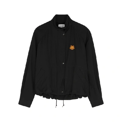 Shop Kenzo Black Twill Jacket