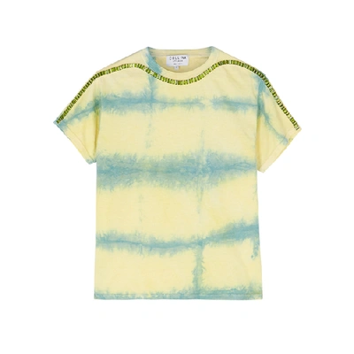 Shop Collina Strada Sporty Spice Tie-dyed Cotton T-shirt In Lime