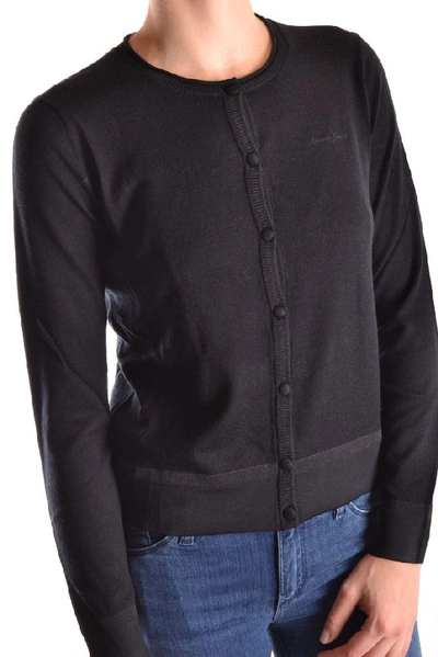 Shop Armani Jeans Women's Black Viscose Cardigan