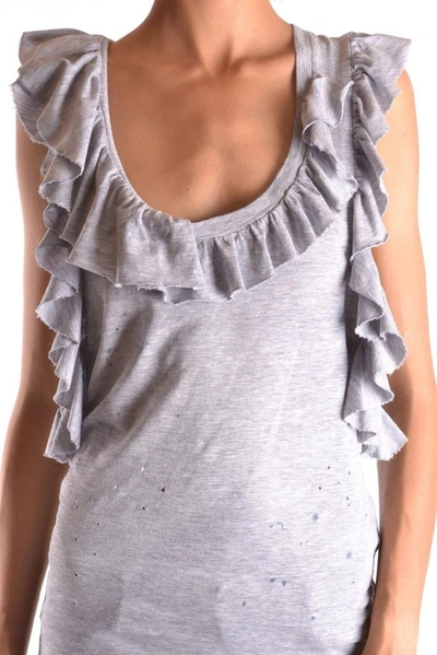 Shop Dsquared2 Women's Grey Cotton Top