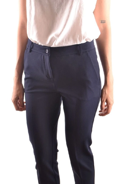 Shop Pinko Women's Blue Viscose Pants