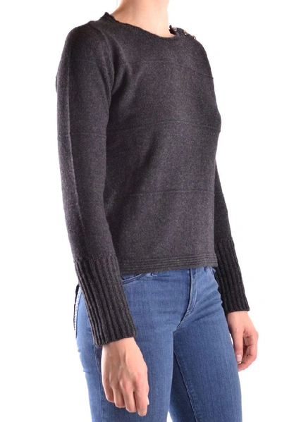 Shop Armani Jeans Women's Grey Wool Sweater